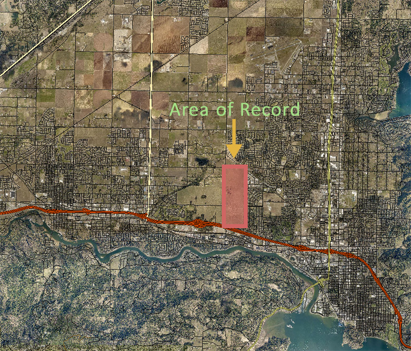 Area of Record Coeur-Terre Area of Record